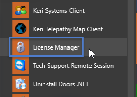 DoorsNET License Manager